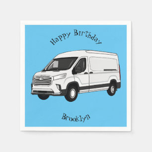 Servilleta De Papel Ilustracion del personalizado de la camioneta de e