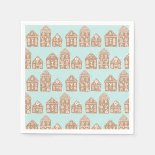 Servilleta De Papel Ilustracion del pueblo Gingerbread House