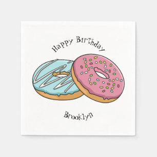 Servilleta De Papel Ilustracion Donut personalizado