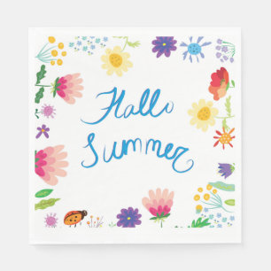 Servilleta De Papel Ilustracion floral hallo Summerville