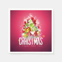 Ilustracion gráfico de Navidades rojos modernos