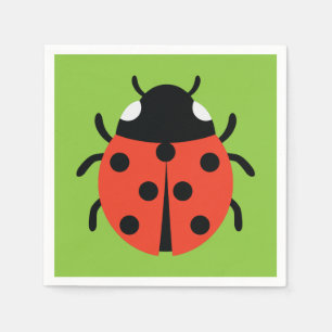 Servilleta De Papel Ilustracion Ladybug
