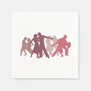 Servilleta De Papel Ilustracion latino de los bailarines