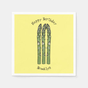 Servilleta De Papel Ilustracion personalizado Asparagus