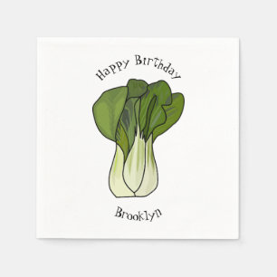 Servilleta De Papel Ilustracion personalizado Bok choy