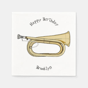 Servilleta De Papel Ilustracion personalizado Bugle