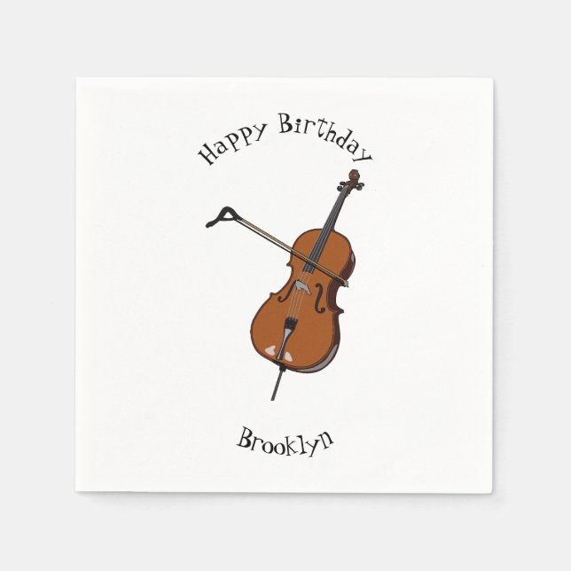 Servilleta De Papel Ilustracion personalizado Cello (Anverso)