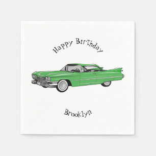 Servilleta De Papel Ilustracion personalizado clásico de 1959