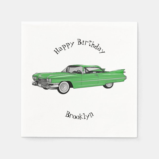 Servilleta De Papel Ilustracion personalizado clásico de 1959 (Anverso)