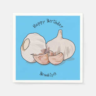 Servilleta De Papel Ilustracion personalizado de ajo