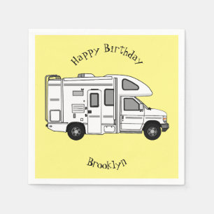 Servilleta De Papel Ilustracion personalizado de Campervan