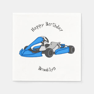 Servilleta De Papel Ilustracion personalizado de carreras de Kart