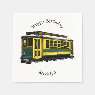 Servilleta De Papel Ilustracion personalizado de carrito de Mata