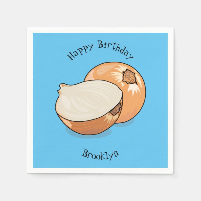 Servilleta De Papel Ilustracion personalizado de cebolla (Anverso)