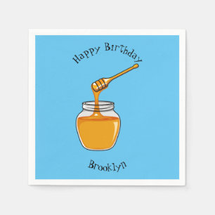 Servilleta De Papel Ilustracion personalizado de miel