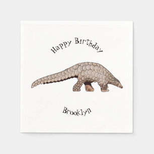 Servilleta De Papel Ilustracion personalizado de Pangolin