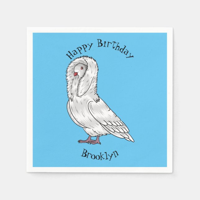 Servilleta De Papel Ilustracion personalizado de pichón de Jacobin (Anverso)