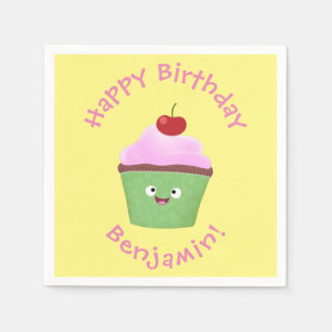 Servilleta De Papel Ilustracion personalizado de quequitos alegres