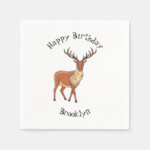 Servilleta De Papel Ilustracion personalizado de renos