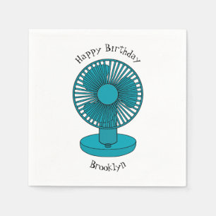 Servilleta De Papel Ilustracion personalizado de ventilador
