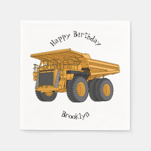 Servilleta De Papel Ilustracion personalizado del camión de altura