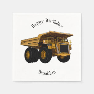 Servilleta De Papel Ilustracion personalizado del camión de altura