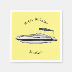 Servilleta De Papel Ilustracion personalizado en motocicleta