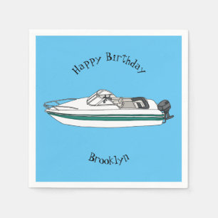 Servilleta De Papel Ilustracion personalizado en motocicleta