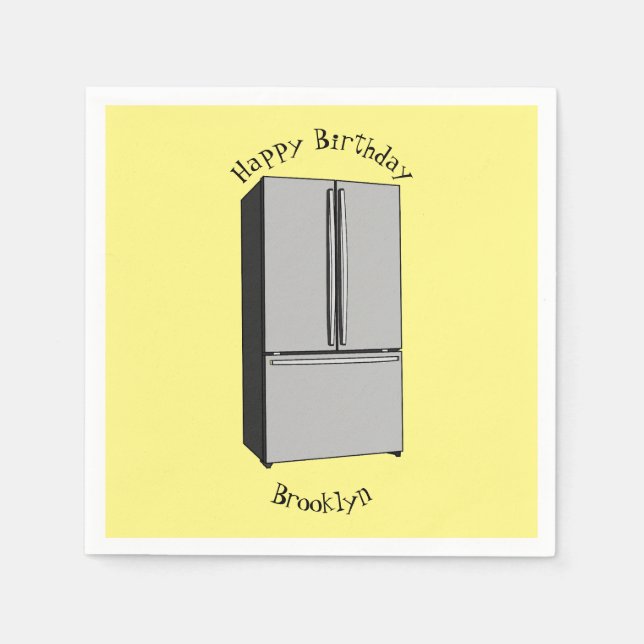 Servilleta De Papel Ilustracion personalizado frigorífico de puerta fr (Anverso)