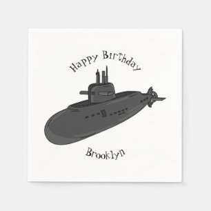 Servilleta De Papel Ilustracion personalizado submarino