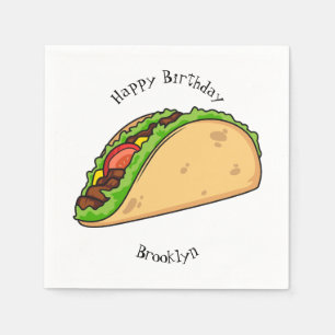 Servilleta De Papel Ilustracion personalizado Taco