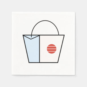 Servilleta De Papel Ilustración vectorial de bolsa de compras elegante