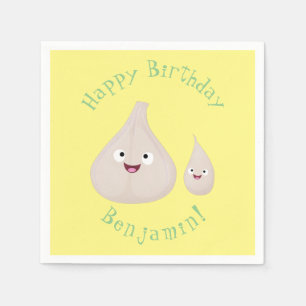 Servilleta De Papel Ilustracion vegetal de personalizado de ajo dulce