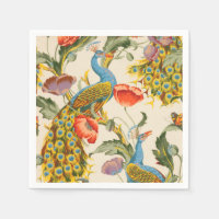 Ilustraciones de pavo real y cachorros