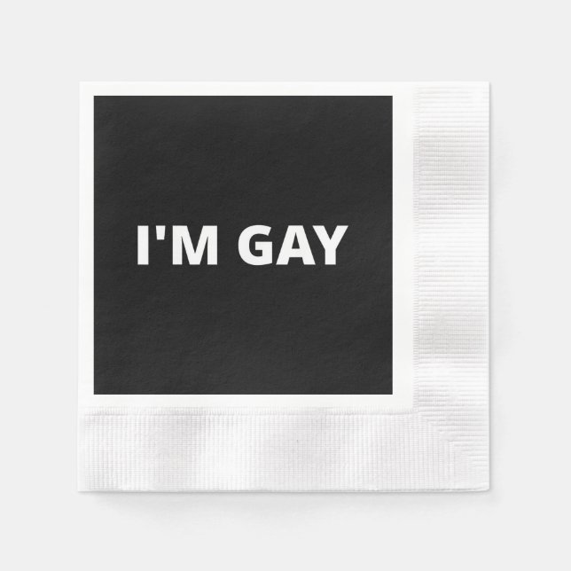 Servilleta De Papel I'm Gay (Anverso)