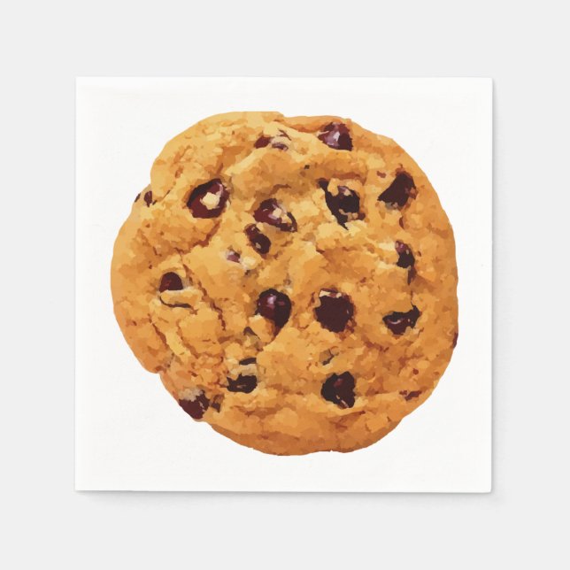 Servilleta De Papel Imagen de la cookie de chocolate (Anverso)