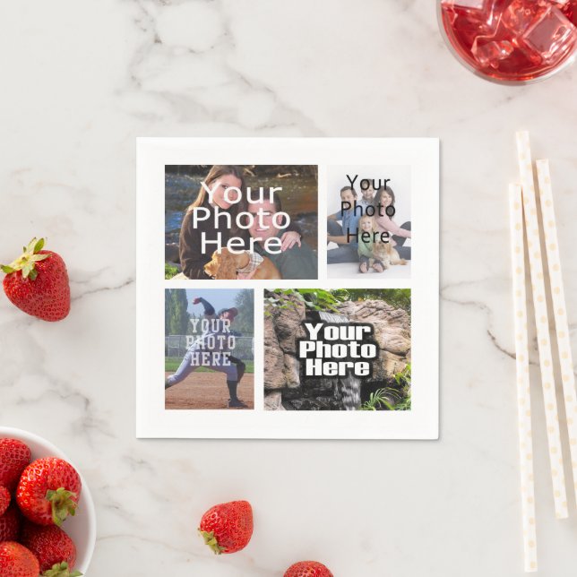 Servilleta De Papel Imagen digital Personalizado collage de fotos (In situ)