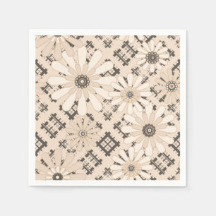 Servilleta De Papel Impecable abstracto de plaqueta a cuadros modernos