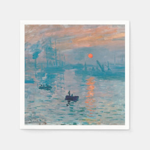 Servilleta De Papel Impresión Amanecer Claude Monet 
