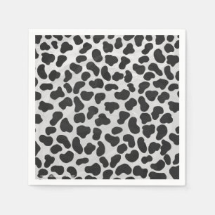 Servilleta De Papel Impresión blanco y negro dálmata