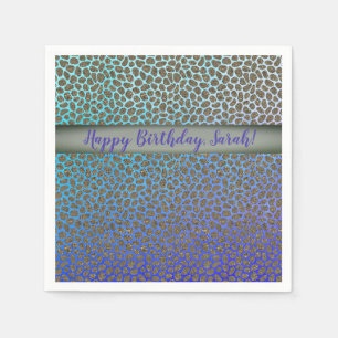 Servilleta De Papel Impresión de animales mosaicos modernos