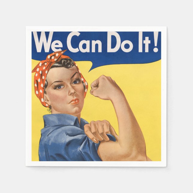 Servilleta De Papel Impresión de Arte Pop de Empoderamiento Femenino C (Anverso)