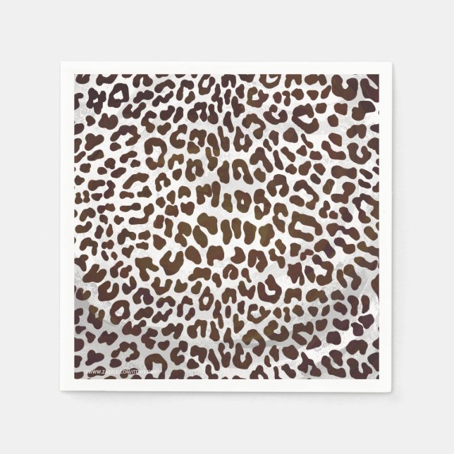 Servilleta De Papel Impresión de chocolate leopardo (Anverso)