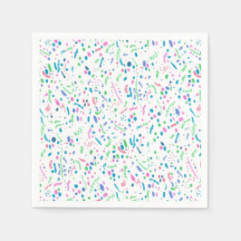 Servilleta De Papel Impresión de confetti pastel