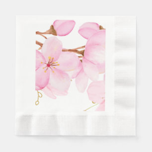 Servilleta De Papel Impresión de Flor de Cerezo