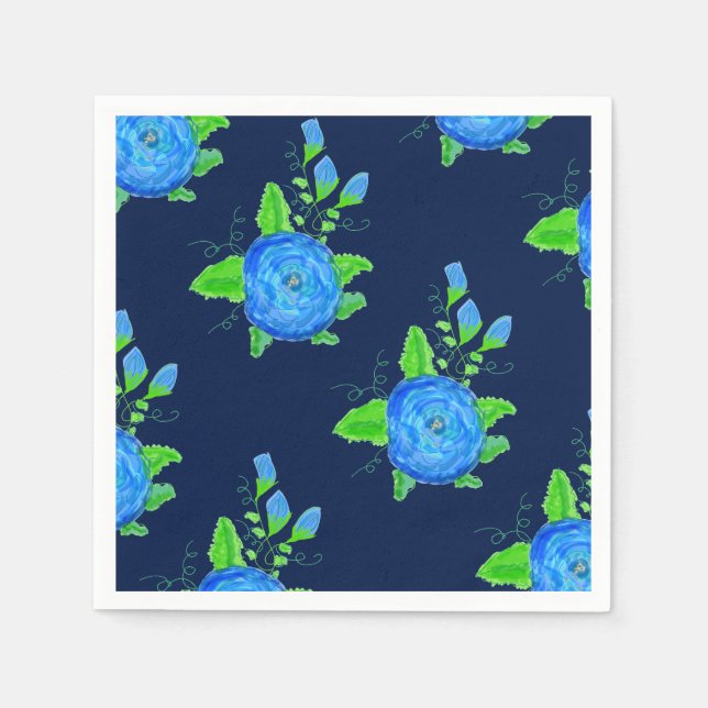 Servilleta De Papel Impresión de flor de Rosa (Anverso)