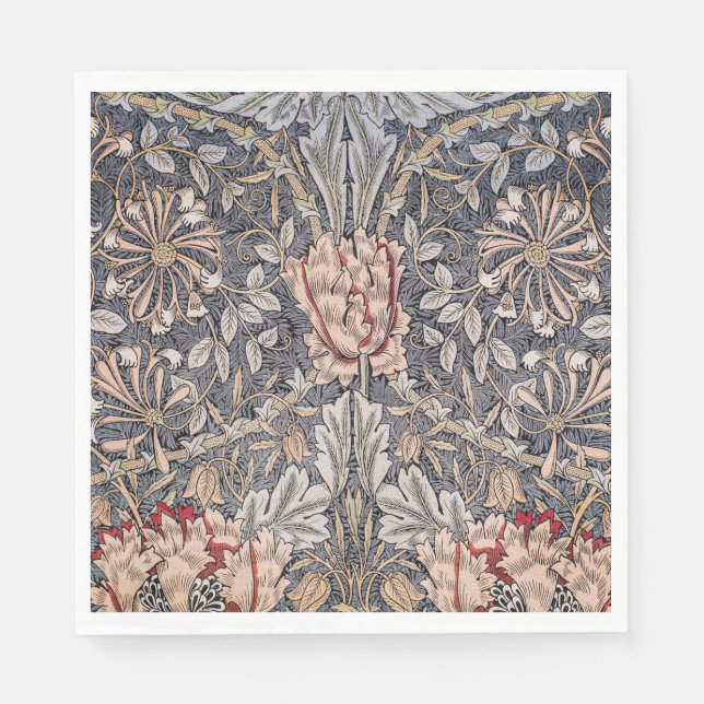 Servilleta De Papel Impresión de honeysuckle (por William Morris) (Anverso)