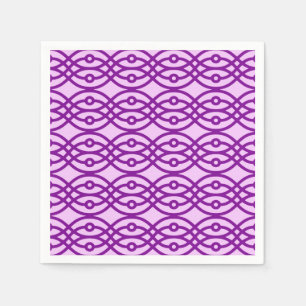 Servilleta De Papel Impresión de kimono, lavanda y púrpura