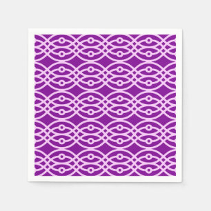 Servilleta De Papel Impresión de kimono, morado y lavanda