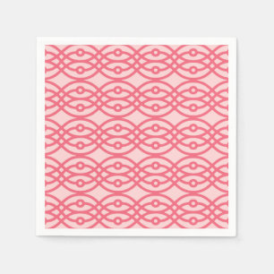 Servilleta De Papel Impresión de kimono, rosa de coral